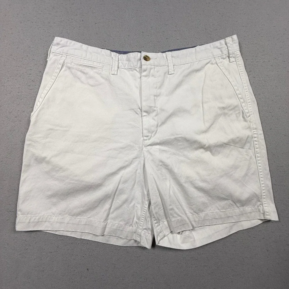 Polo Ralph Lauren Mens Relaxed Fit Chino Shorts White Cotton Size 36